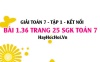 Bài 1.36 SGK Toán 7 tập 1 Kết nối tri thức